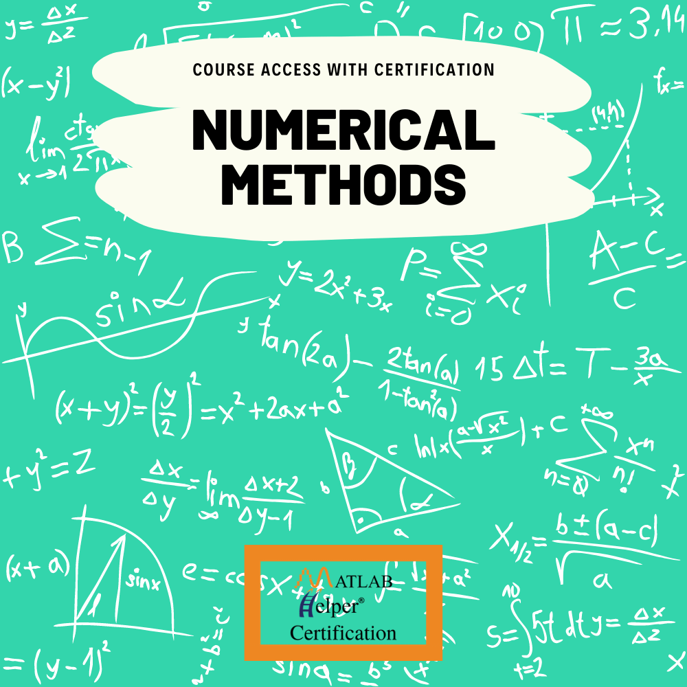 Book Premium Course | Numerical Methods | MATLAB Helper