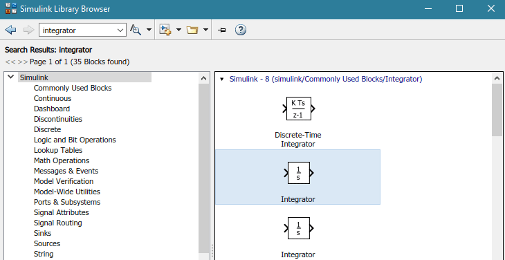 Integration & Derivative Blocks – MATLAB Helper