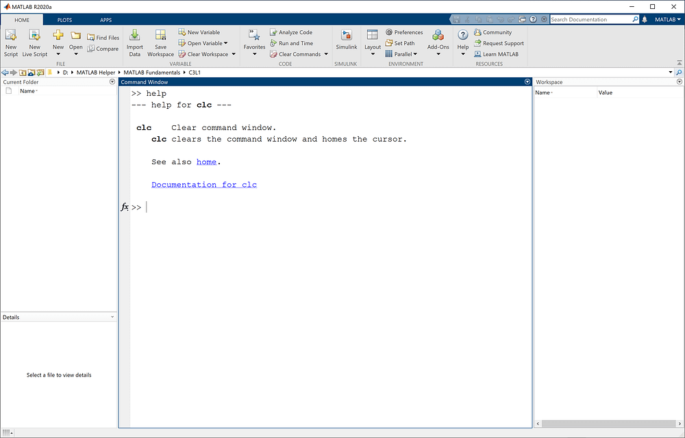 Introduction to Help Command – MATLAB Helper